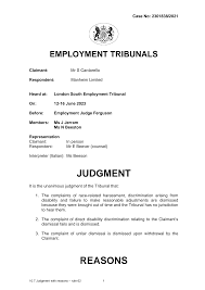 EMPLOYMENT TRIBUNALS