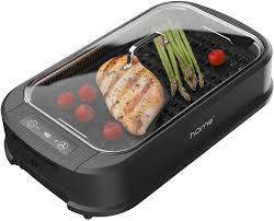 These units can handle cooking multiple things at once making them ideal for. Buy Homelabs Smokeless Indoor Electric Grill Removable Non Stick Grill Grates Tempered Glass Lid 1500w Fast Heating Element Digital Temperature Control And Bonus Griddle Plate Online In Kuwait B089kqnb73