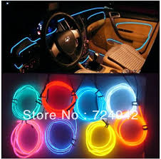 Free Shipping El Decorative Strip Light Car Interior Lights Ambient Lighting Retrofit Body Trim Interior Led Cold Light Light Sensor Light Light Show Lightslight Edge Lighting Aliexpress