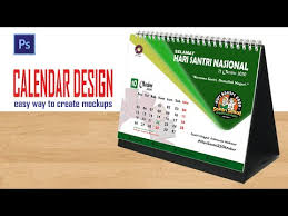 Pada dasarnya desain kalender tidak pernah habis masa berlakunya. Desain Kalender Meja Dengan Photoshop Hari Santri Nasional 2020 Youtube