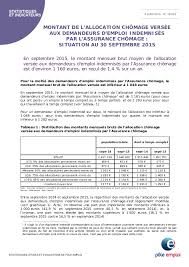 C'est pourquoi en 2013/2014 le gouvernement se devait de réagir. Montant De L Allocation Chomage Versee Aux Demandeurs D Emploi Indemn