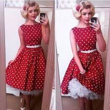 Red Polka Dot Dress White Petticoat Vintage Polka Dot Dress Petticoat Dress Vintage Dresses 50s