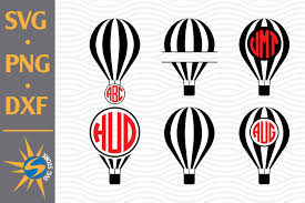 Download Air Balloon Monogram Graphic By Svgstoreshop Creative Fabrica PSD Mockup Templates