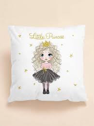 Une ravissante housse de coussin en toile 100% coton de couleur gris foncé, marine, ciel, fuschia ou rose pâle. Enfant Housse De Coussin Avec Motif Cartoon Sans Bourre Mode En Ligne Shein France