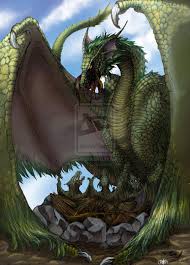 Mother Dragon By Michobd On Deviantart Fantasy Dragon Dragon Art Dragon Pictures
