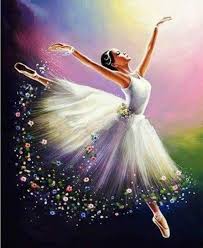 Diy Diamond Painting 3d Cross Stitch Square Set Full Diamond Embroidery Beautiful Dancing Girl Diamo Ballerina Art Dance Paintings Dance Art