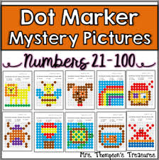 The printables feature the following shapes: Number Dot Marker Worksheets Teaching Resources Tpt