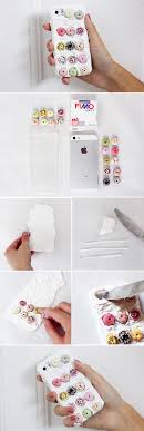 Handy hüllen für iphone oder samsung selber basteln, schöne diy bastelidee. Diy Handyhullen Mit Fimo Und Donuts Selber Basteln Gestalten