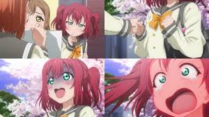 Love Live Sunshine Ruby S Reaction Is So Cute Episode 1 Anime Sunshine Cute