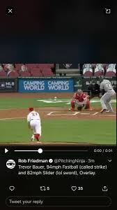 If this were fencing, bauer might say, touche. nine days after the polarizing heel of a dodgers star sheathed his sword at oracle park upon striking out alex dickerson, dubon took an invisible sword with him on a journey around the bases. Rob Friedman On Twitter Trevor Bauer 94mph Fastball Called Strike And 82mph Slider Lol Sword Overlay