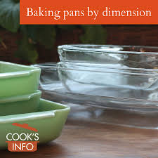 An inch is a unit of length equal to exactly 2.54 centimeters. Baking Pans By Dimension Cooksinfo