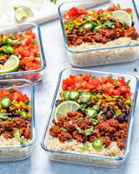 Over the time it has been ranked as high as 128 099 in the world, while most of its traffic comes from usa, where it reached as high as 19 499. Rachel S Quick Delicious Hearty Burrito Bowls For Meal Prep Clean Food Crush