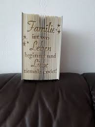 diy einfach selber machen ein wunderschoner spruch fur familien bucher falten einfach bucher falten vorlage bucher falten