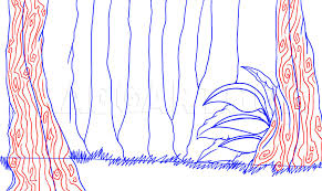 How To Draw A Forest Step By Step Drawing Guide By Dawn Dragoart Com Forest Drawing Guided Drawing Happy Drawing