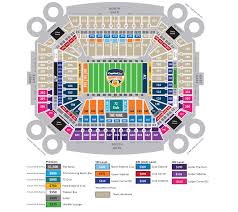 Seating Map Gameday Info Orange Bowl