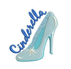Cinderella Glass Slipper Embroidery ...