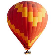 A Bold Red Yellow And Orange Hot Air Balloon Is Returning From The Wonderful Land Of Oz Air Balloon Balloons People Cutout