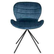 zuiver omg velvet stoel limited edition fluweel blauw set van 2 stoelen blauw fluweel