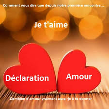 Grâce au mot d'amour du jour, vous retrouvez aussi nos plus jolis textos, sms et mms d'amour en images à partager sur facebook, twitter ou google+ à votre chéri(e), à vos ami(e)s, à. 2021 Declaration D Amour