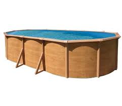 Piscine Trigano Metal Aspect Bois Canyon 7 90 X 4 85 M