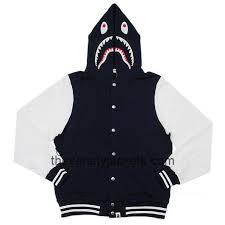 Black And White Baseball Jacket Discount Bape Hark Stadium Black Hoodie Varsity Jackets For Men Black High School Jackets 95 00 Varsity Bape Jacket Varsity Hoodie Jacket Varsity Jacket