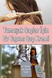 Yumusak Saclar Icin Ev Yapimi Sac Kremi Tarifi Homemade Hair Conditioner Thin Hair Care Hair Conditioner Recipe
