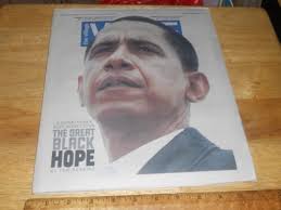 BARACK OBAMA WOODBLOCK POSTER ERIC PORTIS SIGNED# EDITION OF 150 2008 21x16  MINT