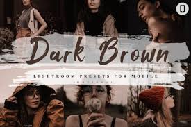 Keeping in mind that the alignment, movement and exposure of each frame can influence how realistic and seamless the end result. 5 Dark Brown Mobile Lightroom Presets Grafik Von 3motional Creative Fabrica