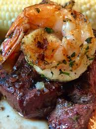 For a filet steak you will want to heat your grill to 450 to 500 degrees f. Surf Turf W Filet Mignon Grilled Shrimp