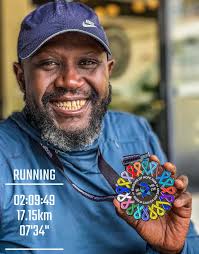 Morning run with the lads; banter was 👌🏾 Finally earned my  #RibbonsOfHopeRun2025 finishers medal. Lads did not hold back making me eat  the same hills I had mapped out for them some