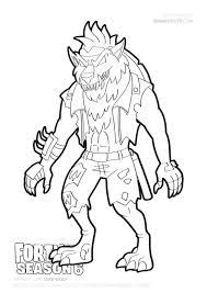 Printable guaco taco coloring page. Pin By Willie Phillips On Fortnite Coloring Pages Dire Wolf Fortnite