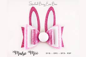 Grab the bunny ears template for kids to make a super cute easter craft they can. Easter Bow Template Svg Bunny Ears Bow Svg Rabbit Bow Pdf 486018 Other Design Bundles