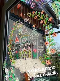 Luftschloss Bines Shop In 2020 Fenster Kunst Fensterbilder Fruhling Kreidemalerei