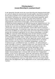 Innerer deutsch, klasse 8 bewertung: Innerer Monolog In Leutnant Gustl Studocu