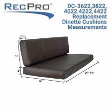 The best rv mattress topper has got to be the gel memory foam mattress topper. Recpro Charles Rv Dinette Booth Cushions With Memory Foam Recpro