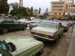 The Front Of An Mercedes Benz W123 As Taxi In Tripoli Northern Lebanon The Middle Green One Is A W115 Mercedes Benz Benz Mercedes