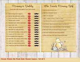 Whether you play the movie as a feature during the baby shower, or just in the background for added whimsy, the film the many adventures of winnie the pooh is almost a necessity for a winnie the pooh themed baby shower. Classic Winnie The Pooh Baby Shower Games 8 Games Download Cmpartycreations