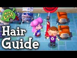 animal crossing new leaf hair guide hair colors youtube