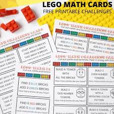 Introducing these lego challenge cards! Lego Math Challenge Cards Free Printable Little Bins For Little Hands