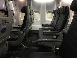 The one on united reservations has 8 seats in first class (two rows). United Airlines 737 900 Er Economy Plus San Diego To San Francisco Sanspotter