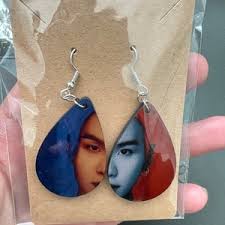Customized BTS Suga Earrings, Agust D Earrings, Suga Wholly or Whole Me  Earrings, BTS Suga