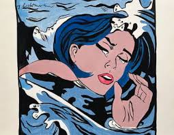 Jackson Pollock Abstract Painting On Paper (after Artist)