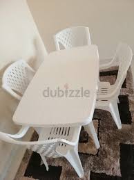 Dubizzle Sharjah Garden Furniture Big Plastic Table With Chairs Furniture Garden Furniture Furniture Deals
