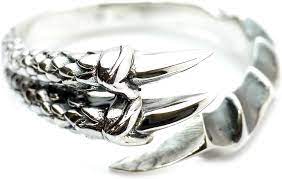 Amazon.co.jp: Silver One (Silver1) GE One Size Fits All Dragons Claw Dragon  Claw Spiral Silver Ring Men's : Clothing, Shoes & Jewelry