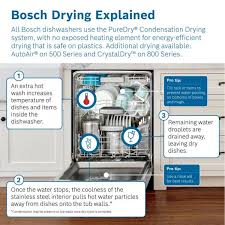 The most benefit of the top control dishwasher is it looks so modern and classy to match the design of the latest. Bosch Ascenta 24 In Stainless Steel Series Top Control Tall Tub Dishwasher With Hybrid Stainless Steel Tub 50dba Shx3ar75uc The Home Depot