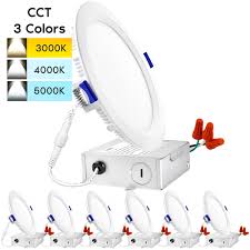 Best led pot lights, recessed lighting professionally installed. Luxrite 6 Inch Led Recessed Light With J Box Color Temperature Selectable 3000k 4000k 5000k Dimmable 4 Pack Overstock 31637908