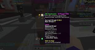 Now keep in mind that these are all uhc servers not just the classic ones. Best Uhc Deathmatch Streak Hypixel Minecraft Server And Maps