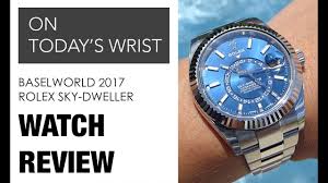 Rolex Steel Sky Dweller 326934 With Blue Dial Davidsw Youtube
