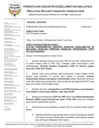 Non pkp merupakan pengusaha yang melakukan penyerahan barang/jasa tidak kena pajak. Surat Edaran Pikm Ke 16 2021 Status Perkhidmatan Industri Kawalan Keselamatan Di Malaysia Susulan Perintah Kawalan Pergerakan Pkp Seluruh Negara Pikm My