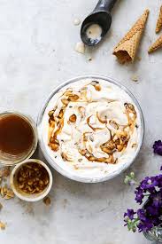 Sweet Corn Buttermilk Ice Cream With Salted Caramel And Peanut Swirl Floating Kitchen Recipe Buttermilk Ice Cream Dessert Recipes Easy Easy Delicious Recipes